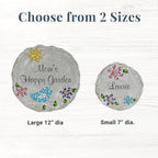 Let's Make Memories Personalized Mosaic Garden Stone - for Grandma, Mom - Large Stone - Personalize Message