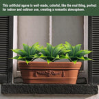 Fake Plants Artificial Agave Plants,Large UV Resistant Fake Agave Planters for Indoor and Outdoor Decorating Tropical Plant Succulents Greenery Indoor Decor((2Pack Light Green) 13.8"