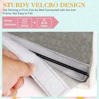 Bedside Storage Caddy/Bedside Hanging Storage Bag for Headboards Bunk Beds Dorm Rooms Book Phone Magazine Holder (Grey)