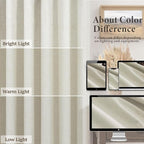 Flax Linen Blackout Living Room Curtain 84 Inch Long 2 Panel Tan Beige Black Out Burlap Farmhouse Insulated Thermal Curtain for Summer Heat Nursery Room Darkening Drapes Bedroom Back Tab 52x84 Length