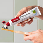 Red Seal Baking Soda Toothpaste - Fluoride-Free Herbal & Mineral Formula, Vegan-Friendly, Cruelty-Free, SLS and Paraben-Free, No Artificial Flavors, NATRUE Certified Natural, Dry Mouth Relief (2 Pack)