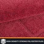 PURRUGS Dirt Trapping Door Mat 34" x 59", Non-Slip/Skid Machine Washable Entryway Area Rug, Dog Doormat, Super Absorbent Welcome Mat for Muddy Wet Shoes and Paws, Burgundy Red