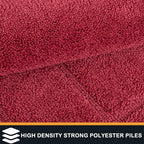 PURRUGS Dirt Trapping Door Mat 24" x 59", Non-Slip/Skid Machine Washable Entryway Rug, Dog Doormat, Super Absorbent Welcome Mat for Muddy Wet Shoes and Paws, Burgundy Red