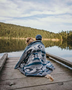 Inca Aztec Throw, Queen, King Blanket | Southwest Indian Navajo Boho Style | Native Cover for Camping, Bedding, Couch, Vanlife | Faux Alpaca, Lightweight, Hypoallergenic (Condor Gray, Throw)