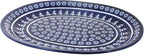 Blue Rose Polish Pottery Winter Nights Large Serving Platter