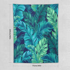 ICMOLYYENLO Tropical Green Plant Tapestry, Green Palm Leaves Natural Landscape Print Wall Tapestry for Bedroom Living Room Dormitory 30x40 Inch