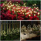 Solar Garden Lights Garden Decor, Solar Flowers Lights Outdoor Decorative,2Pack 40LED Solar Lights Outdoor Garden Waterproof for Outside Yard,Lawn,Patio,Pathway Decorations Gardening Gifts