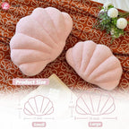 Pink Seashell Throw Pillows, Shell Shaped Throw Pillows, 18 Inch Soft Home Decorative Pillow Plush Cushion for Bed Couch Living Sofa Room Decor Accent Throw Pillow (Pink 18Inch)
