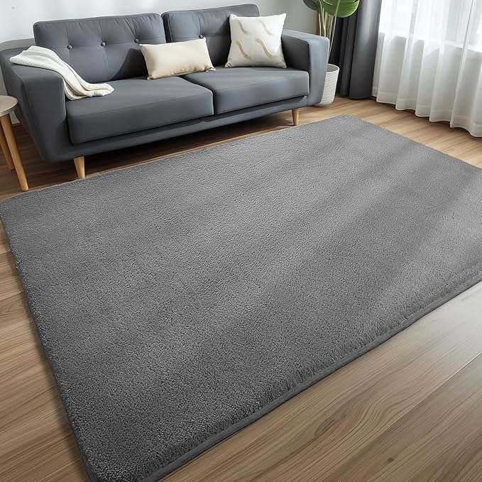 Sour Lemon 6x9 Area Rugs for Living Room, Soft Large Area Rug Fluffy Rugs for Bedroom，Machine Washable Area Rug Non Slip Carpet Rug for Living Room Playroom Kids Room Home Decor
