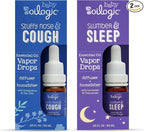 Oilogic Baby Essential Oil Vapor Drops for Diffuse & Humidifier, 2-Pack Set with Stuffy Nose & Cough + Slumber & Sleep - Baby Aromatherapy Oil is Safe for Babies, Kids & Toddlers