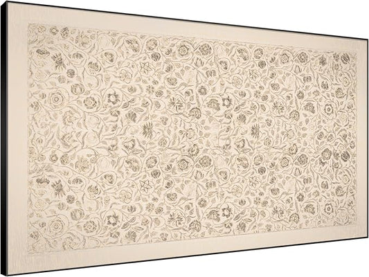 SIGNWIN 46"x72" Extra Large Framed Wall Art Vintage Botanical Sketch with Detailed Floral Pattern, Classic Nature Illustration for Home Living Room Bedroom Decor (Frame Assembly Required)