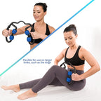 Body Back Trigger Point Pressure Roller Massager for Forearm, Elbow, Hand, Arm, and Leg. Deep Tissue Handheld Self Massager for Tennis Elbow, Golfers, Athletes Myofascial Release