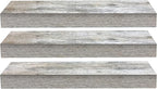 Sorbus Floating Shelves - 3 Pack 16 Inch Rustic Wall Shelves for Bedroom, Kitchen, Living Room, Bathroom Shelves, Home Decor, Office - Floating Shelf for Trophy, Books, Frames, Toilet Paper