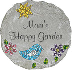 Let's Make Memories Personalized Mosaic Garden Stone - for Grandma, Mom - Large Stone - Personalize Message