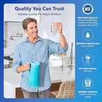 Express Water Reverse Osmosis Alkaline Water Filtration System – 10 Stage RO Water Filter with Faucet and Tank – Under Sink Water Filter with Alkaline Filter for Added Essential Minerals – 50 GPD