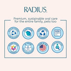 RADIUS Toothpaste, Mint Aloe Neem, 3 oz, USDA Organic Non-Toxic Chemical-Free Gluten-Free, Designed to Improve Gum Health & Prevent Cavities, Pack of 1