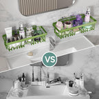 Veken Rustproof & Waterproof Shower Caddy 6-Pack, No Drilling Adhesive Shelves Rack with Soap Holder, Large Capacity Bathroom Organizers and Storage, Wall-Mounted Kitchen & Home Decor