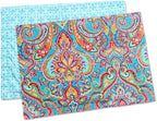 NEWLAKE Quilted Cotton Bed Pillowcases, European Gorgeous Floral Pattern, 2 Pieces, 20x27 Inch