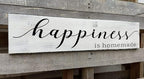 Happiness is Homemade Sign, Farmhouse Kitchen Sign,Rustic Wooden Kitchen Wall Decor for Dining Room (Happiness) 6x16 Inch