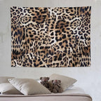 HZOHNAGO Leopard Print Tapestry Nature Wildlife Vintage Cheetah Fur Spot Animal Skin Wild Animals Spots Printed Wall Tapestry Painting Wall Hanging for Bedroom Living Room Dorm 80" W x 60" H