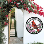Personalized Name Garden Cardinal Metal Signs with Stake, Custom Family Name Yard Decor for Outdoor Outside, Cardinal Lawn Patio Stake Gardening Enthusiasts Grandmothers Gift