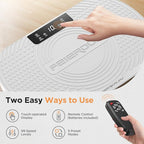 FEIERDUN Vibration Plate Exercise Machine, Vibration Plate for Lymphatic Drainage, Power Plate Vibration Platform for Weight Loss, Toning & Wellness