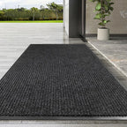 Large Front Door Mat, 72" x 36" Durable Front Doormat, Heavy Duty Large Welcome Door Matt for Home Entrance, No Slip Rubber Low Profile Door Mats for High Traffic Area