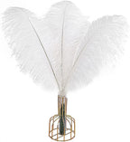 THARAHT 12pcs White Ostrich Feathers Natural Bulk 20-22Inch 50cm-55cm for Wedding Party Centerpieces Easter Gatsby and Home Decorate Ostrich Feathers
