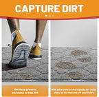 Door Mat Outdoor, 24x36, Welcome Mats for Entryway, Front Doormat for Home Entrance, Indoor Floor Mat, Durable, Non-Slip, Boot Scraper, Catches Muddy and Dirt(Grey)
