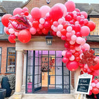 130pcs Red Balloons Different Sizes 18" 12" 10" 5" Party Latex Balloons for Valentine's Day Birthday Christmas Baby Shower Wedding Anniversary Party Decorations