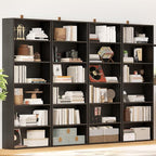 IRONCK Bookshelves and Bookcases Set of 2 Floor Standing 6 Tiers Display Storage Shelves 70 in Tall Bookcase Home Decor Furniture for Home Office, Living Room, Bed Room