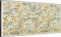 SIGNWIN 36"x72" Extra Large Framed Wall Art Vintage Botanical Floral with Golden and Teal Leaves, Elegant Nature Illustration for Home Living Room Bedroom Decor (Frame Assembly Required)