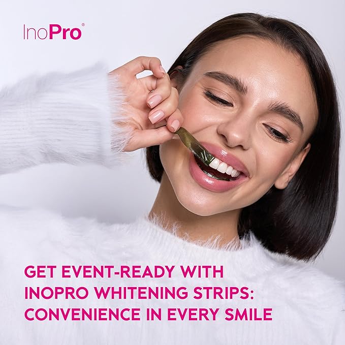 Teeth Whitening Strips 21 Treatments Kit - Teeth Whitener, Peroxide Free, Enamel Safe Green Whitestrips, Deep Stains Removal - Instant Teeth Whitening Without The Harm (42 Strips)