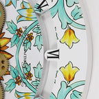 The Gears Clock Wall Clock Italy Collection with Moving Gears (Amalfi, 24 inch Round)