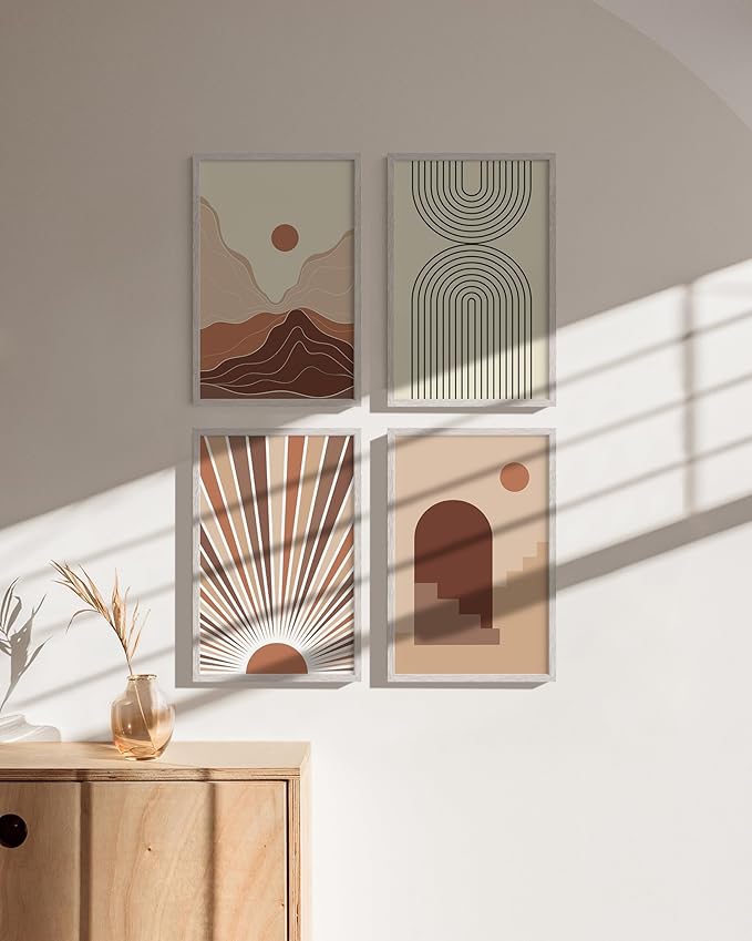 HAUS AND HUES Standalone White Oak Frame Set of 4-11x17