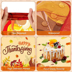 2 Pack Happy Thanksgiving Tablecloth - Fall Thanksgiving Turkey Table cloths, Disposable Plastic Rectangle Autumn Pumpkin Maple Leaf Table Cover for Thanks Giving Tables Decor Party Supplies,108x54In