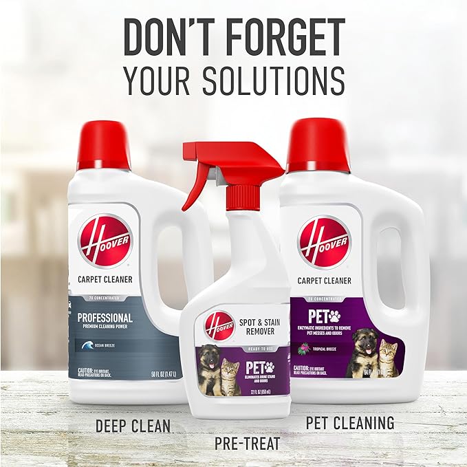 Hoover PowerDash Pet Compact Carpet Cleaner Machine, Lightweight Shampooer Machine, Pair with a Hoover Carpet Cleaner Solution for a Bright, Refreshed Home