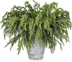 Artgar 100 Pcs Pine Branches - 18 Inch Artificial Green Pine Stem - Real Touch Christmas Greenery Pines Branches for DIY Flower Arrangement Home Indoor Christmas Decor