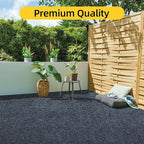 Marine Carpet,6 FT x 10 FT Dark Gray Indoor Outdoor Carpet 0.2" Thick Boat Carpet with Water-Proof TPE Backing, Non-Slide Outdoor Marine Carpet Roll for Home, Patio, Porch, Deck