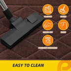 JSEI Dirt Trapper Door Mat 36"x60", Non-Slip Washable Entryway Mats, Dog Door Mat, Stain Resistant and Absorbent Floor Mats, Low Profile Welcome Mat for Front Back Door, Brown