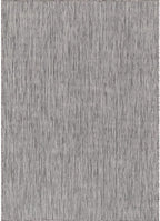 Washable Indoor Outdoor Rug 8x10 Weather Resistant Area Rugs Modern Solid for Porch Deck Balcony Backyard Patio Outside Carpet (8 X 10 Silver Grey)