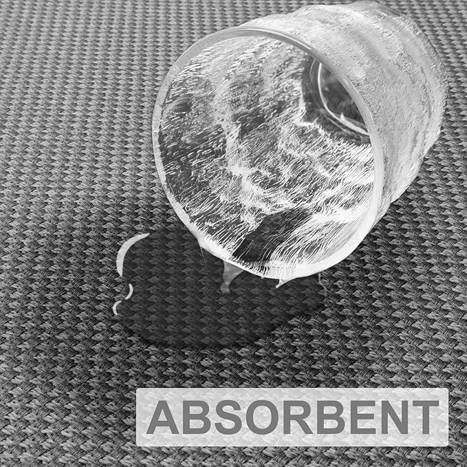 LEKEEPGO Door Mat 24"x36", Non Slip Door Mat Indoor Entrance, Rubber Backing Front Indoor Door mat Washable Absorbent Low-Profile Entryway Entry Resist Dirt Inside Door Mats, Light Grey