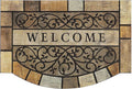 Durable Welcome Door Mats, 24"x36" Heavy-Duty Large Outdoor Mat for Front Door with Non-Slip Rubber Backing for Outside Entry, Garage, Patio, High Traffic Area