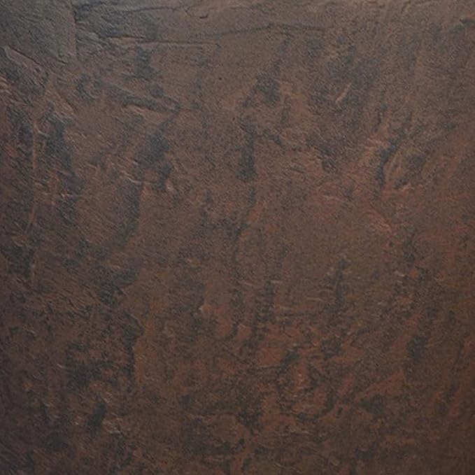 Sunnydaze 24-Inch Anjelica Large Plastic Pot for Plants - Outdoor Polyresin Round Planter with Drillable Drainage Holes - Rust