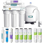 APEC Water Systems ROES-PH75 Essence Series Top Tier Alkaline Mineral pH+ 75 GPD 6-Stage Certified Ultra Safe Reverse Osmosis Drinking Water Filter System with Extra High Capacity Filter Set Stage 1-3