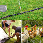 6 Inch Landscape Staples, More Thicker Heavy Duty 8 Gauge Galvanized Landscape Stakes, 125 Packs Garden Staples for Lawns, Weed Barriers, and Landscape Fabrics, Irrigation Hose, Tent Pegs ﻿