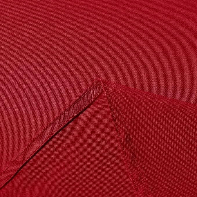 sancua Rectangle Tablecloth - 70 x 120 Inch - Stain and Wrinkle Resistant Washable Polyester Table Cloth, Decorative Fabric Table Cover for Dining Tables, Buffet Parties and Camping, Red