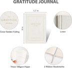 And Per Se Gratitude Journal – Five Minutes a Day to Cultivate Mindfulness, Happiness, Positive Vibes, Affirmations & Self-Reflection – Undated Daily Gratitude Journal for Women & Men (Beige)