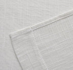 MIUCO Semi Sheer Curtains Poly Linen Textured Solid Grommet Curtains 63 Inches Long for Living Room 2 Panels (2 x 37 Wide x 63" Long) Beige