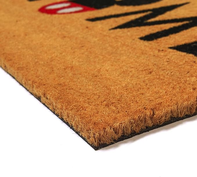 Gertmenian Disney Mickey Mouse Coir Doormat - 2x3 Welcome Mat (2-Pack), Ideal for High Traffic Areas in Front Door, Garage, Entryway - Love/Hello, 47533